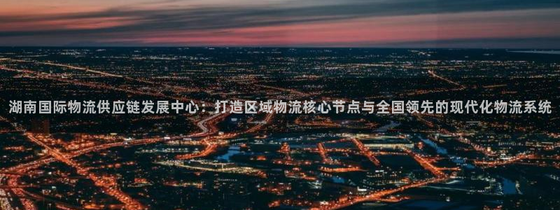 ,优游国际模拟器：湖南国际物流供应链
