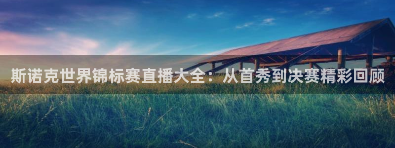 鲸鱼体育免费直播nba：斯诺克世界锦标赛直播大全：从首秀到决赛精彩回顾